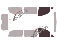 Gabarit vitrage - kit vitres avant - Mercedes-Benz Vito / EQV (3) Long 5 portes (depuis 2014) Gabarit vitrage - kit vitres avant - Mercedes-Benz Vito / EQV (3) Long 5 portes (depuis 2014)