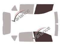 Glazing template - front window kit - Mercedes-Benz Classe A (2) 5 doors (2004 - 2012) Glazing template - front window kit - Mercedes-Benz Classe A (2) 5 doors (2004 - 2012)