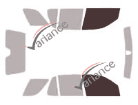 Glazing template - front window kit - Mercedes-Benz ML (1) 5 doors (1997 - 2005)