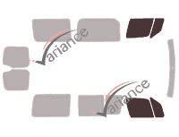 Glazing template - front window kit - Volkswagen Crafter (1) Court Van 5 doors (2006 - 2017) Glazing template - front window kit - Volkswagen Crafter (1) Court Van 5 doors (2006 - 2017)