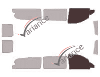 Gabarit vitrage - kit vitres avant - Mercedes-Benz Vito / EQV (2) Extra Long 5 portes (2003 - 2014) Gabarit vitrage - kit vitres avant - Mercedes-Benz Vito / EQV (2) Extra Long 5 portes (2003 - 2014)