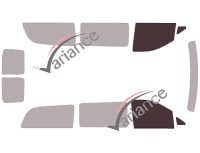 Gabarit vitrage - kit vitres avant - Mercedes-Benz Vito / EQV (3) Long 6 portes (depuis 2014) Gabarit vitrage - kit vitres avant - Mercedes-Benz Vito / EQV (3) Long 6 portes (depuis 2014)