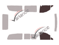 Gabarit vitrage - kit vitres avant - Mercedes-Benz Vito / EQV (2) Extra Long 4 portes (2003 - 2014) Gabarit vitrage - kit vitres avant - Mercedes-Benz Vito / EQV (2) Extra Long 4 portes (2003 - 2014)