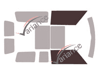 Glazing template - front window kit - Mini Clubman (1) 2 Portes Arriéres 5 doors (2007 - 2015) Glazing template - front window kit - Mini Clubman (1) 2 Portes Arriéres 5 doors (2007 - 2015)