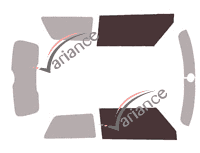 Glazing template - front window kit - Mini One et  Cooper (3) 3 doors (2014 - 2023) Glazing template - front window kit - Mini One et  Cooper (3) 3 doors (2014 - 2023)