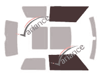 Glazing template - front window kit - Mini One et  Cooper (1) 3 doors (2001 - 2006) Glazing template - front window kit - Mini One et  Cooper (1) 3 doors (2001 - 2006)