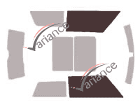 Glazing template - front window kit - Mini One et  Cooper (2) 3 doors (2006 - 2014) Glazing template - front window kit - Mini One et  Cooper (2) 3 doors (2006 - 2014)