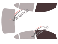 Glazing template - front window kit - Mitsubishi Mirage (6) 4-door sedan (since 2012) Glazing template - front window kit - Mitsubishi Mirage (6) 4-door sedan (since 2012)