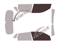 Glazing template - front window kit - Mitsubishi CUV 5 doors (2010 - 2023)