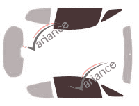 Glazing template - front window kit - Mitsubishi Colt (6) 3 doors (2004 - 2009) Glazing template - front window kit - Mitsubishi Colt (6) 3 doors (2004 - 2009)