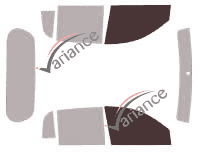 Mascherina per vetri - Kit finestrini anteriori - Mitsubishi Triton 4 porte (2005 - 2015)