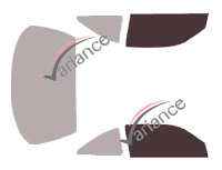 Glazing template - front window kit - Nissan 200-240 SX (4) Coupe 2 doors (1994 - 2000) Glazing template - front window kit - Nissan 200-240 SX (4) Coupe 2 doors (1994 - 2000)