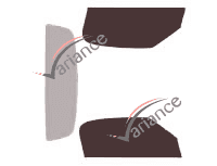 Gabarit vitrage - kit vitres avant - Nissan 370 Z (1) Cabriolet 2 portes (2009 - 2020)