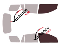Verglasungsschablone - Fensterkit vorne - Nissan AD Kombi 5-türig (2005 - 2021)