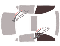 Verglasungsschablone - Fensterkit vorne - Nissan Altima (5) Limousine 4-türig (2012 - 2018)