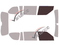 Gabarit vitrage - kit vitres avant - Nissan Armada (2) 5 portes (2016 - 2024)
