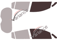 Glazing template - front window kit - Nissan Leaf (2) 5 doors (since 2018)