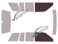 Glazing template - front window kit - Nissan Terrano (1) 5 doors (1985 - 1995) Glazing template - front window kit - Nissan Terrano (1) 5 doors (1985 - 1995)