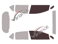 Glazing template - front window kit - Nissan Note 5 doors (2013 - 2020)