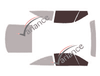 Glazing template - front window kit - Opel Calibra Coupe 3 doors (1989 - 1998) Glazing template - front window kit - Opel Calibra Coupe 3 doors (1989 - 1998)