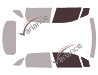 Glazing template - front window kit - Opel Crossland X 5 doors (2017 - 2024) Glazing template - front window kit - Opel Crossland X 5 doors (2017 - 2024)