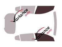 Glazing template - front window kit - Peugeot 408 (1) 5-door (since 2023)