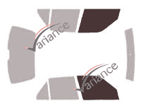 Glazing template - front window kit - Peugeot 106 (phase 2) 5 doors (1996 - 2003) Glazing template - front window kit - Peugeot 106 (phase 2) 5 doors (1996 - 2003)
