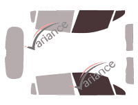 Glazing template - front window kit - Peugeot 2008 (1) 5 doors (2013 - 2020) Glazing template - front window kit - Peugeot 2008 (1) 5 doors (2013 - 2020)