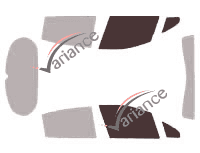 Glazing template - front window kit - Peugeot 208 (1) 5 doors (2012 - 2019) Glazing template - front window kit - Peugeot 208 (1) 5 doors (2012 - 2019)