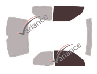 Glazing template - front window kit - Peugeot 306 (1) 3 doors (1993 - 1998) Glazing template - front window kit - Peugeot 306 (1) 3 doors (1993 - 1998)