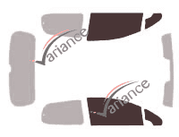 Mascherina per vetri - Kit finestrini anteriori - Peugeot 307 (1) 3 portes (2001 - 2008) Mascherina per vetri - Kit finestrini anteriori - Peugeot 307 (1) 3 portes (2001 - 2008)