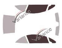 Mascherina per vetri - kit vetri anteriori - Peugeot 307 (1) CC 2 porte (2001 - 2009) Mascherina per vetri - kit vetri anteriori - Peugeot 307 (1) CC 2 porte (2001 - 2009)