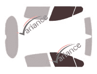 Gabarit vitrage - kit vitres avant - Peugeot 308 (1) 5 portes (2007 - 2013) Gabarit vitrage - kit vitres avant - Peugeot 308 (1) 5 portes (2007 - 2013)