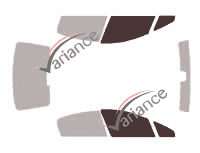 Dima di vetratura - Kit finestrini anteriori - Peugeot 407 (1) berlina 4 porte (2004 - 2011) Dima di vetratura - Kit finestrini anteriori - Peugeot 407 (1) berlina 4 porte (2004 - 2011)