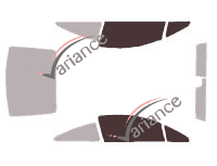 Glazing template - front window kit - Peugeot 407 (1) Coupe 3 doors (2005 - 2012) Glazing template - front window kit - Peugeot 407 (1) Coupe 3 doors (2005 - 2012)