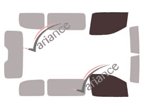 Gabarit vitrage - kit vitres avant - Peugeot Traveller (1) Compact 5 portes (depuis 2016) Gabarit vitrage - kit vitres avant - Peugeot Traveller (1) Compact 5 portes (depuis 2016)