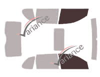Glazing template - front window kit - Porsche Cayenne (1) 5 doors (2003 - 2011) Glazing template - front window kit - Porsche Cayenne (1) 5 doors (2003 - 2011)