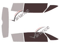 Verglasungsschablone - Frontscheibenkit - Renault Avantime (1) 3-türig (2001 - 2003) Verglasungsschablone - Frontscheibenkit - Renault Avantime (1) 3-türig (2001 - 2003)