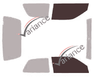 Gabarit vitrage - kit vitres avant - Renault Clio (1) 3 portes (1990 - 1998) Gabarit vitrage - kit vitres avant - Renault Clio (1) 3 portes (1990 - 1998)