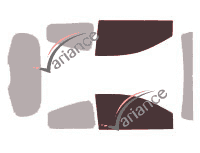 Gabarit vitrage - kit vitres avant - Renault Clio (3) Collection 3 portes (2012 - 2014) Gabarit vitrage - kit vitres avant - Renault Clio (3) Collection 3 portes (2012 - 2014)