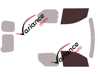 Plantilla de acristalamiento - kit de ventana delantera - Renault Express (2) furgoneta de 5 puertas (desde 2021) Plantilla de acristalamiento - kit de ventana delantera - Renault Express (2) furgoneta de 5 puertas (desde 2021)