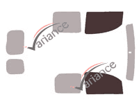 Plantilla de acristalamiento - kit de ventana delantera - Renault Kangoo (2) Utility 5 puertas (2008 - 2022) Plantilla de acristalamiento - kit de ventana delantera - Renault Kangoo (2) Utility 5 puertas (2008 - 2022)