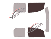 Glazing template - front window kit - Nissan Kubistar (2) Utilitaire 4/5 doors (2008 - 2022) Glazing template - front window kit - Nissan Kubistar (2) Utilitaire 4/5 doors (2008 - 2022)