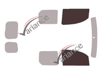 Plantilla de acristalamiento - kit de ventana delantera - Renault Kangoo (2) Utility 6 puertas (2008 - 2022) Plantilla de acristalamiento - kit de ventana delantera - Renault Kangoo (2) Utility 6 puertas (2008 - 2022)