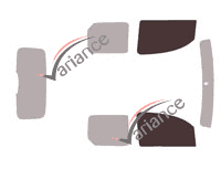 Plantilla de acristalamiento - kit de ventana delantera - Renault Kangoo (2) Utility 5 puertas (2008 - 2022) Plantilla de acristalamiento - kit de ventana delantera - Renault Kangoo (2) Utility 5 puertas (2008 - 2022)