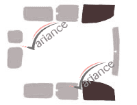 Glazing template - front window kit - Nissan Kubistar (2) Maxi 6 doors (2010 - 2022) Glazing template - front window kit - Nissan Kubistar (2) Maxi 6 doors (2010 - 2022)