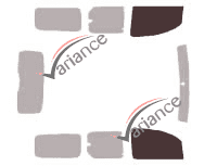 Glazing template - front window kit - Nissan Kubistar (2) Maxi 5 doors (2010 - 2022) Glazing template - front window kit - Nissan Kubistar (2) Maxi 5 doors (2010 - 2022)