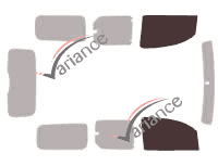 Plantilla de acristalamiento - kit de ventana delantera - Renault Kangoo (2) Maxi 5 puertas (2010 - 2022) Plantilla de acristalamiento - kit de ventana delantera - Renault Kangoo (2) Maxi 5 puertas (2010 - 2022)