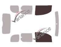 Glazing template - front window kit - Nissan Kubistar (2) 5 doors (2008 - 2022) Glazing template - front window kit - Nissan Kubistar (2) 5 doors (2008 - 2022)