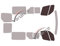 Glazing template - front window kit - Nissan NV400 (1) L1 6 doors (2010 - 2024) Glazing template - front window kit - Nissan NV400 (1) L1 6 doors (2010 - 2024)